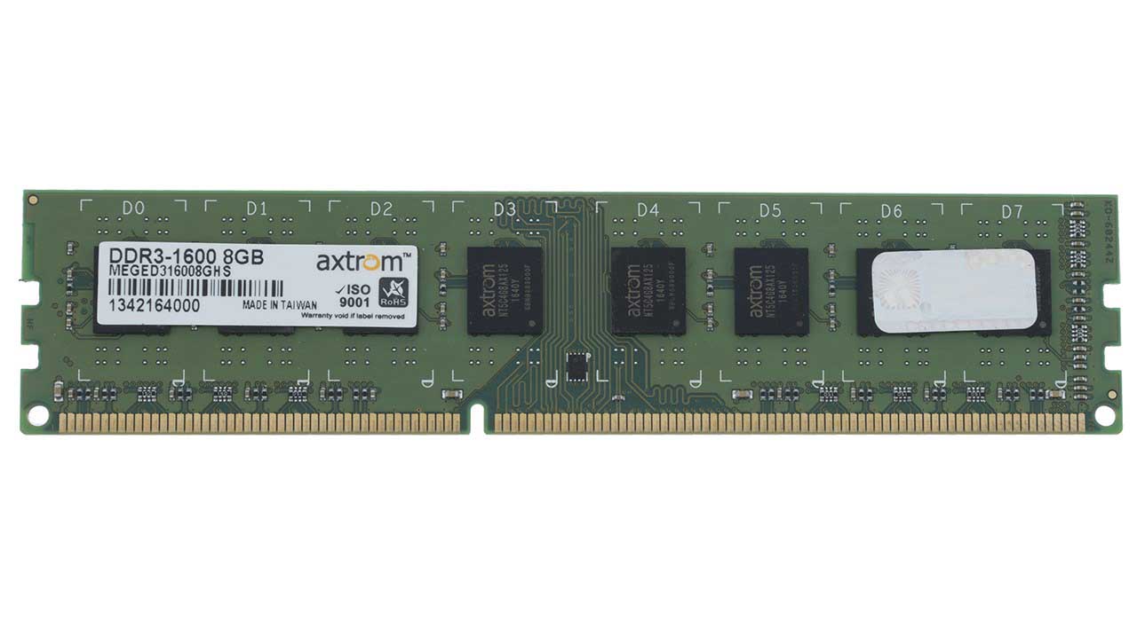 رم Axtrom DDR3 8GB 1600MHZ